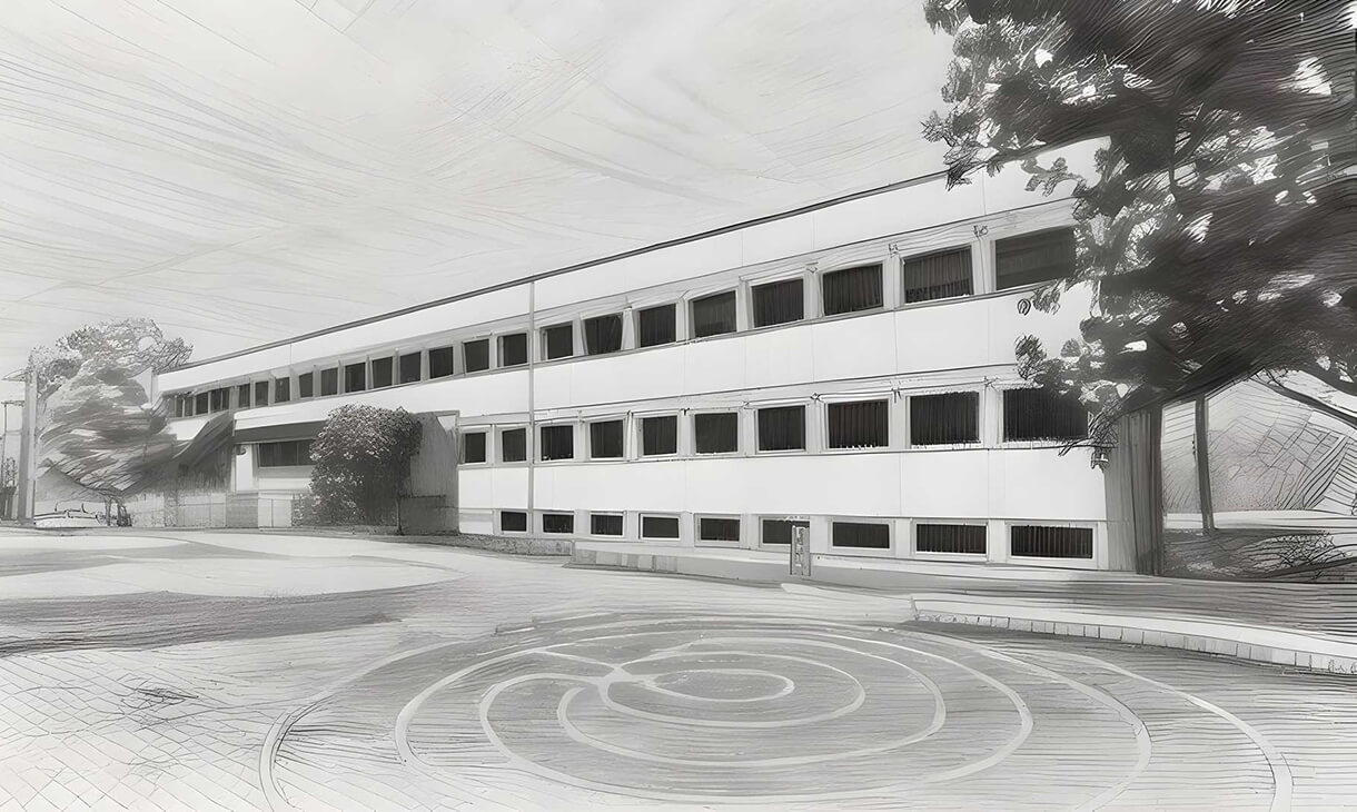 Bleistiftskizze der Kraichgauschule Eppingen